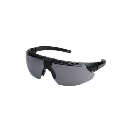 Honeywell North Uvex Avatar Hydroshield Safety Glasses, Black Frame, Gray Lens, ScratchResistant, Hard Coat S2851HS